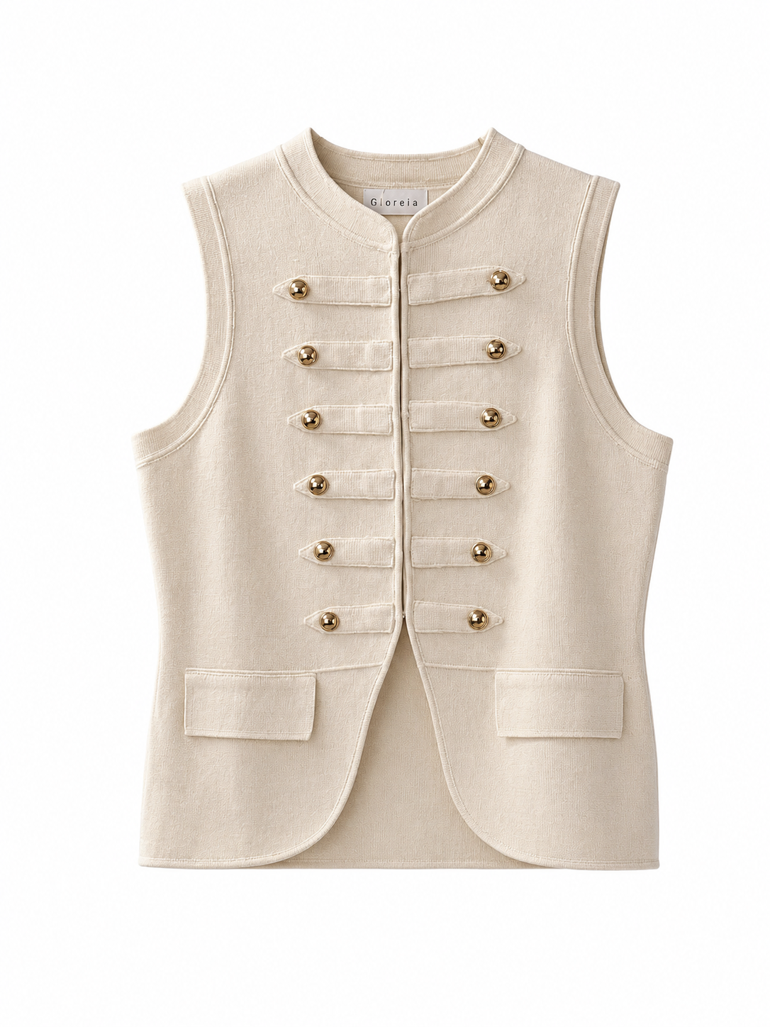 Blusa estilo chaleco con botones