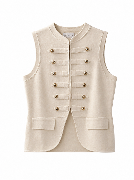 Blusa estilo chaleco con botones