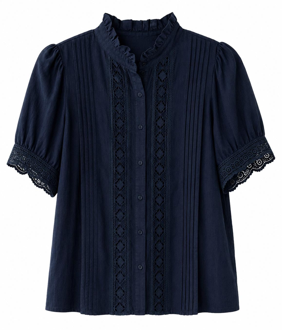 Blusa con detalles bordados.