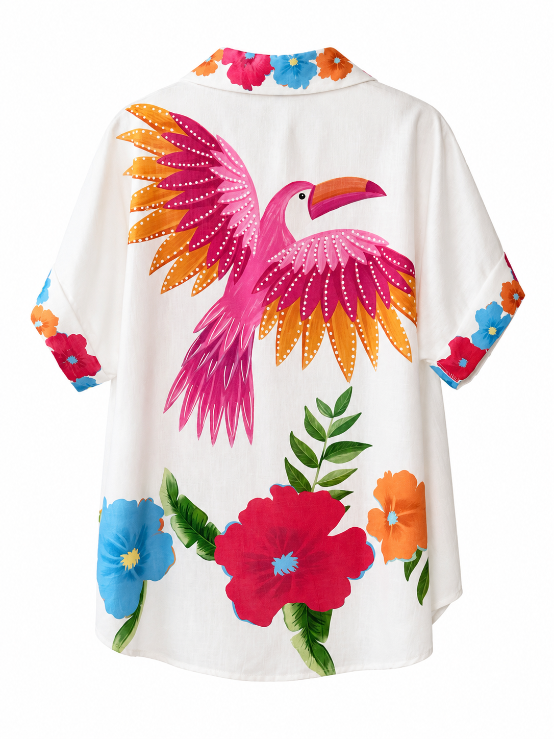 Camisa Oversize Estampada Multicolor Edición Artística