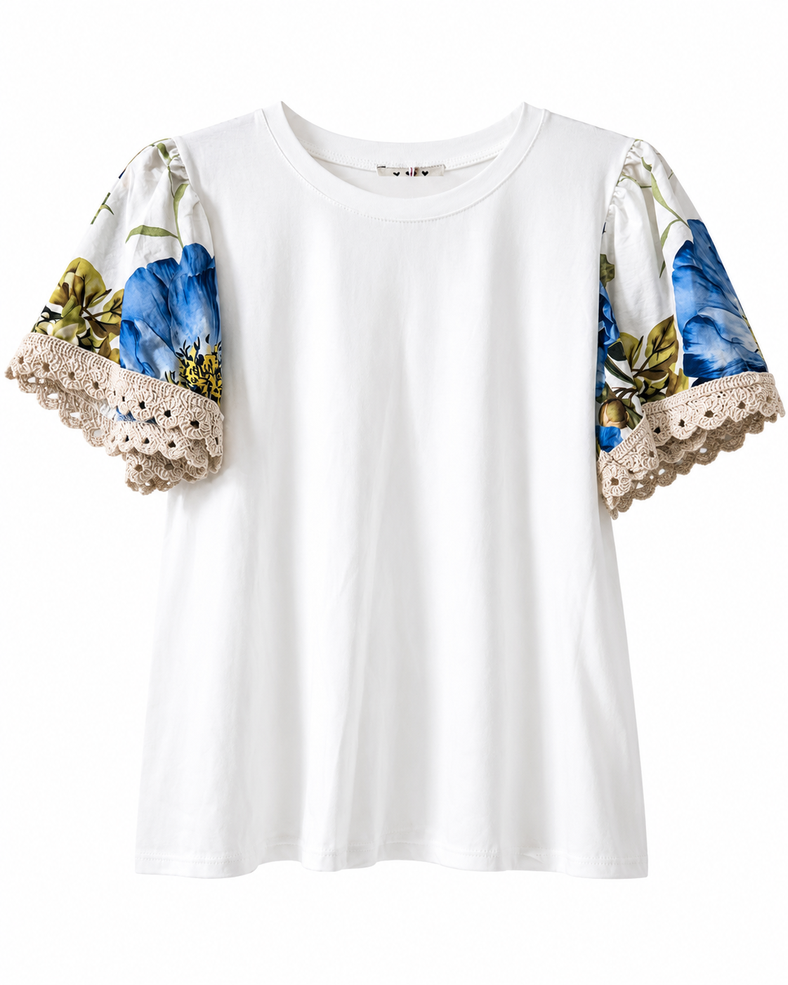 Conjunto Floral Blanco de Blusa + Pantalón Palazzo