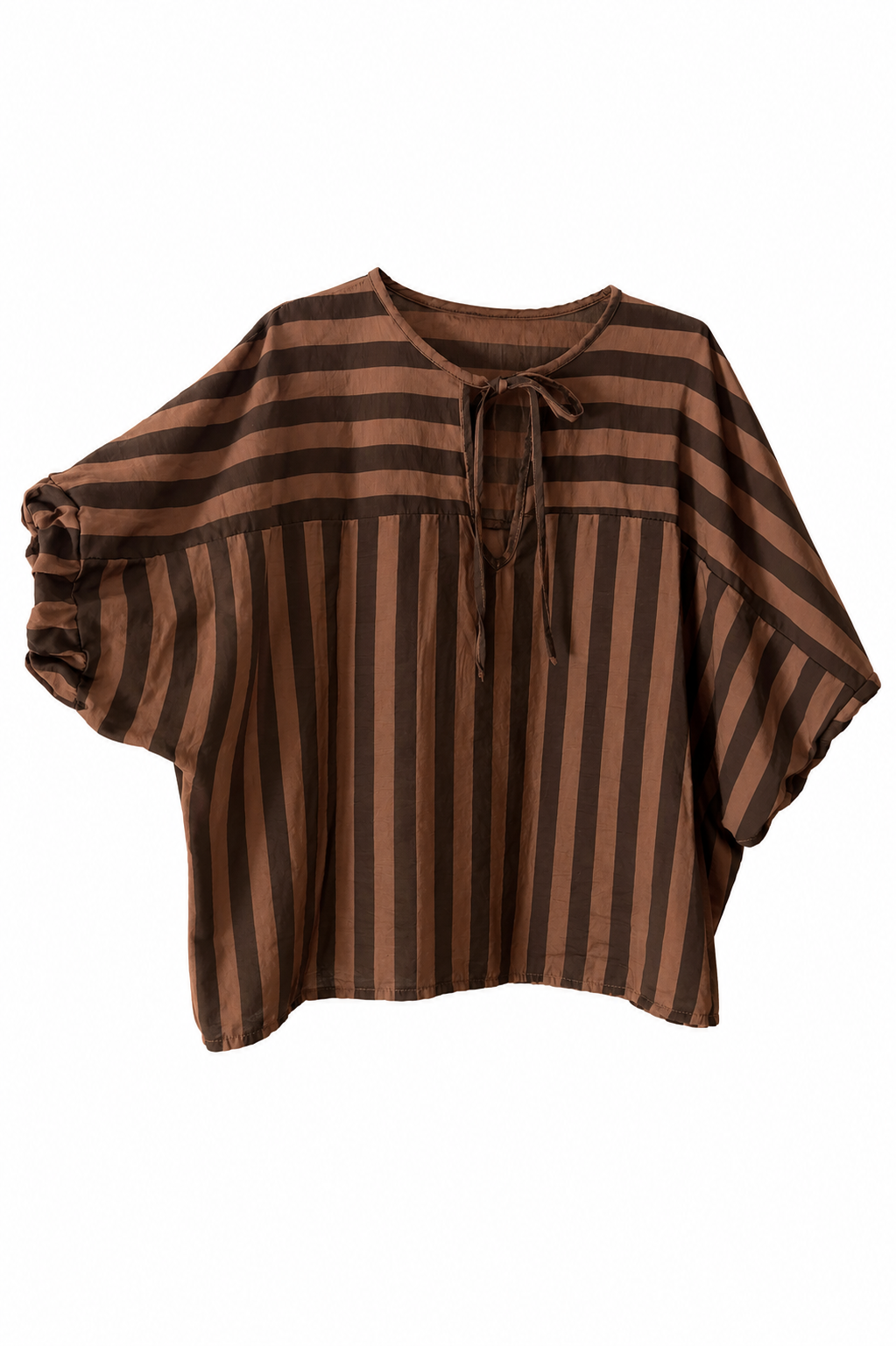 Blusa Oversize Rayas con Manga Fluida