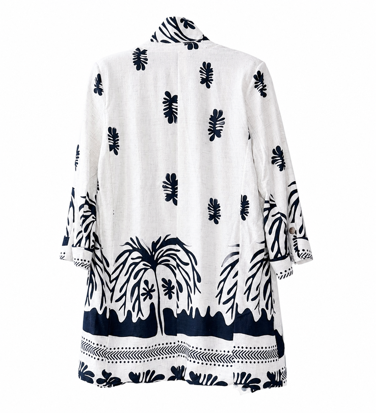 Blazer Casual con estampado tropical